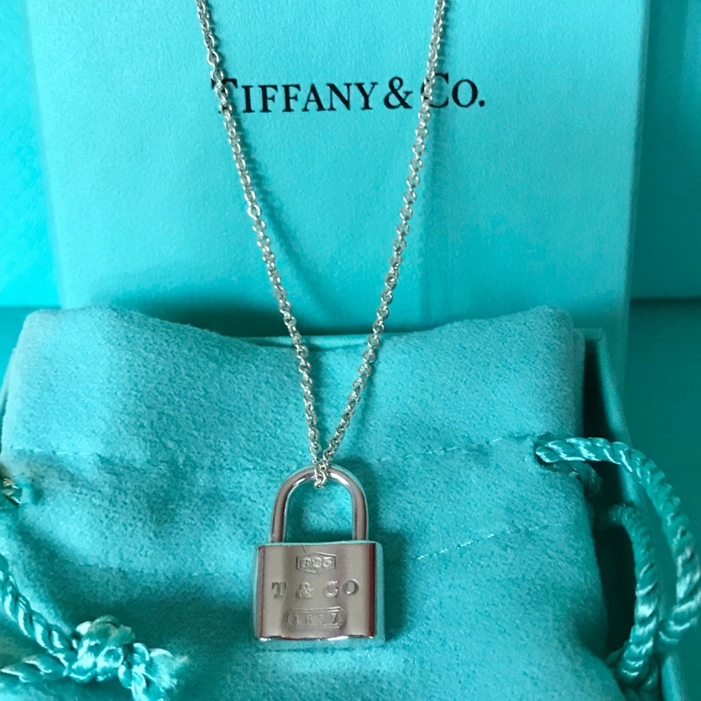 Tiffany & Co. Sterling Silver 1837 Lock Necklace
